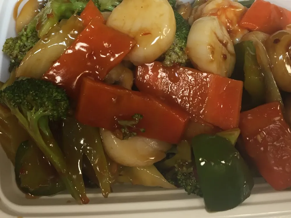 Mixed Vegetable with Garlic Sauce